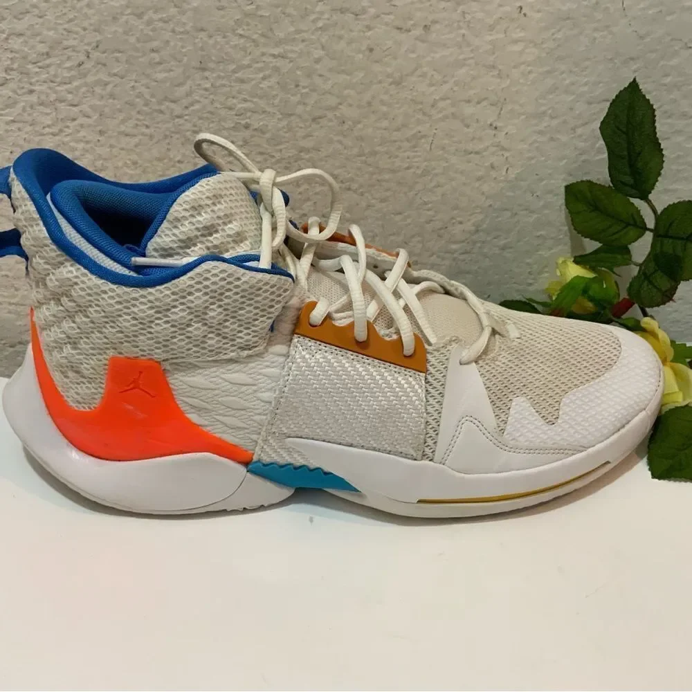 Air Jordan Why Not Zero.2 BHM X Russell Westbrook Wht/Mulicolor A06219-100 Sz 13